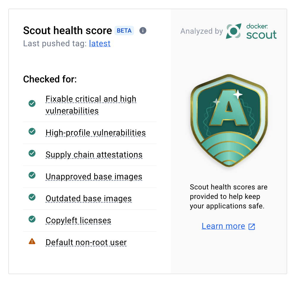 Scout「A」ヘルススコア