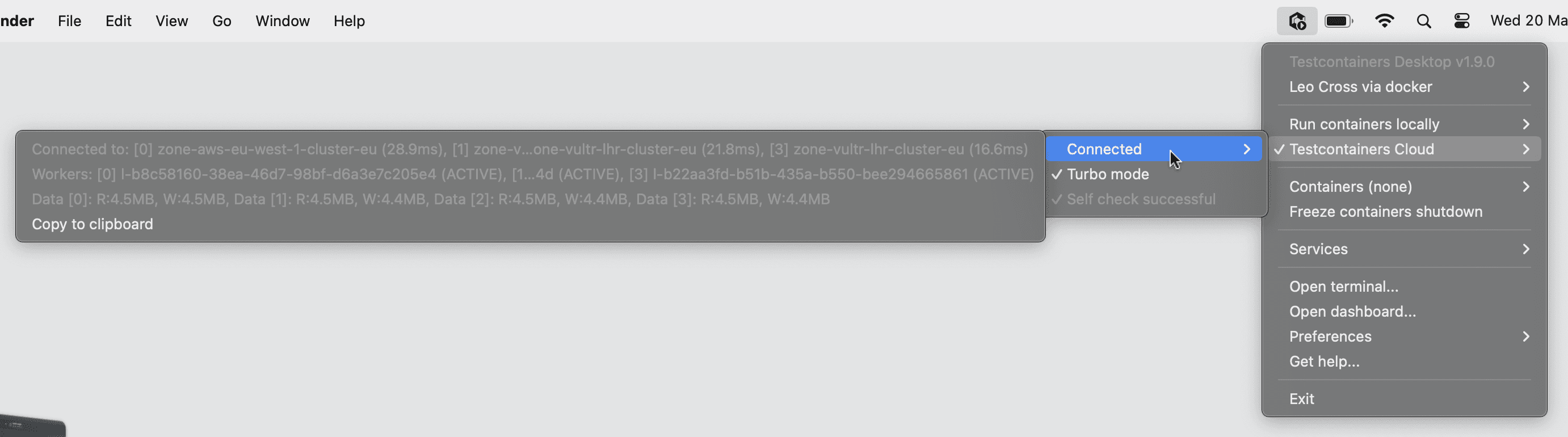 Testcontainers DesktopでTurboモードが有効になっているか確認する